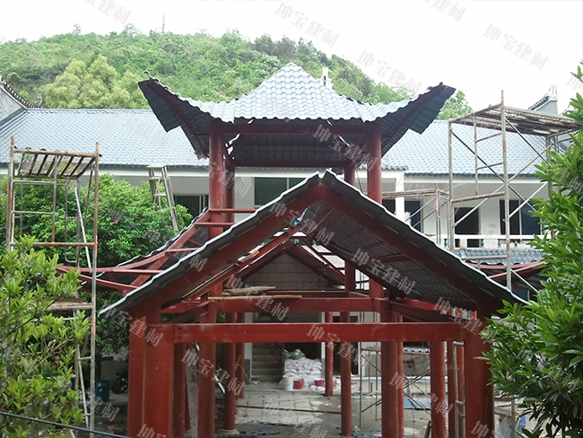 景觀(guān)建筑樹(shù)脂瓦圖